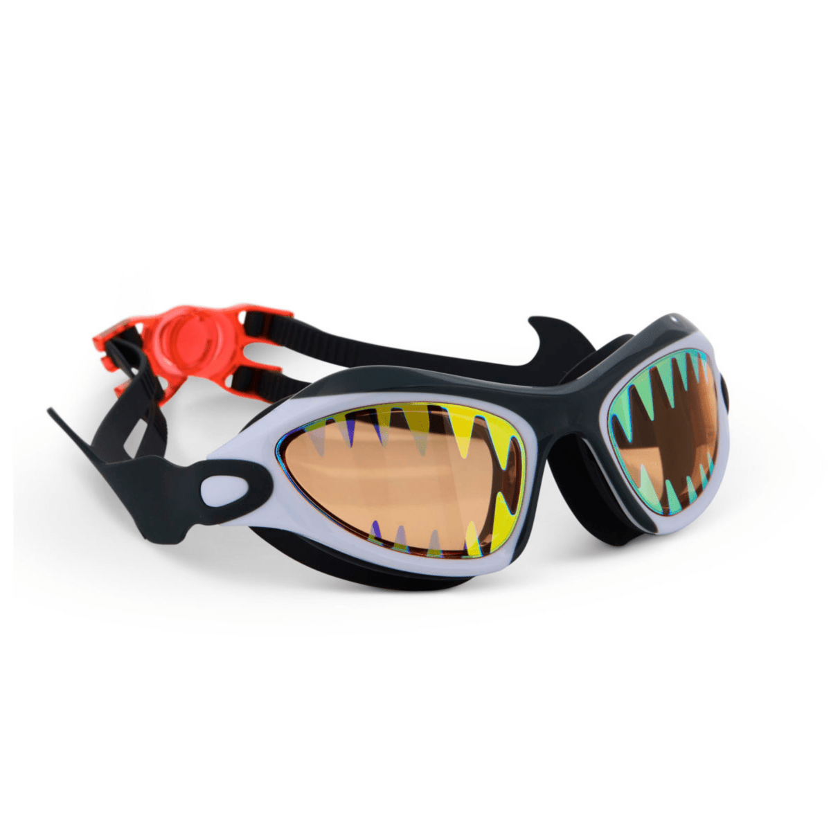 Bling 2o Boys Megamouth Black/Blue/Teal Swim Goggles