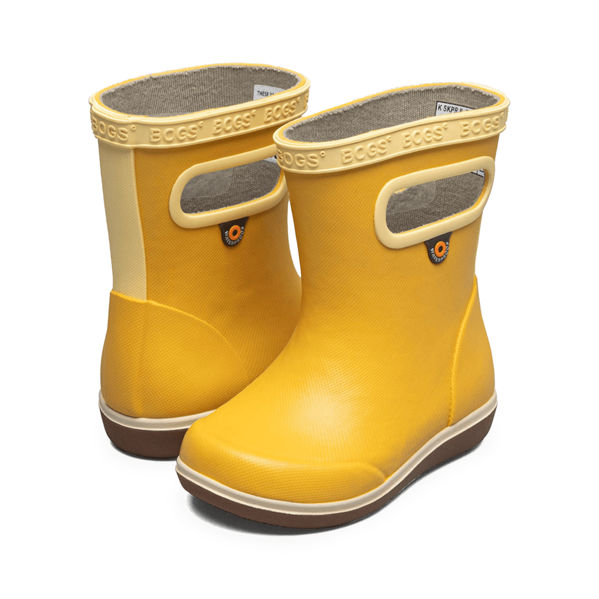 Bogs Toddlers Skipper 2 Solid Mustard Waterproof