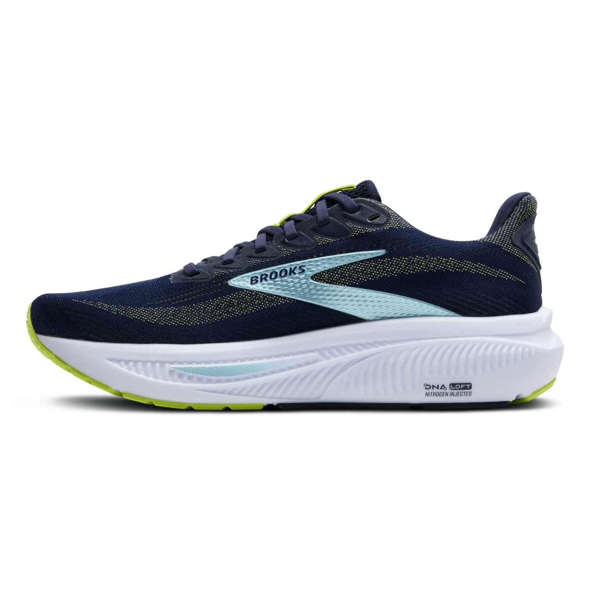 Brooks Men's Ghost 17 Peacoat/Lime/Blue