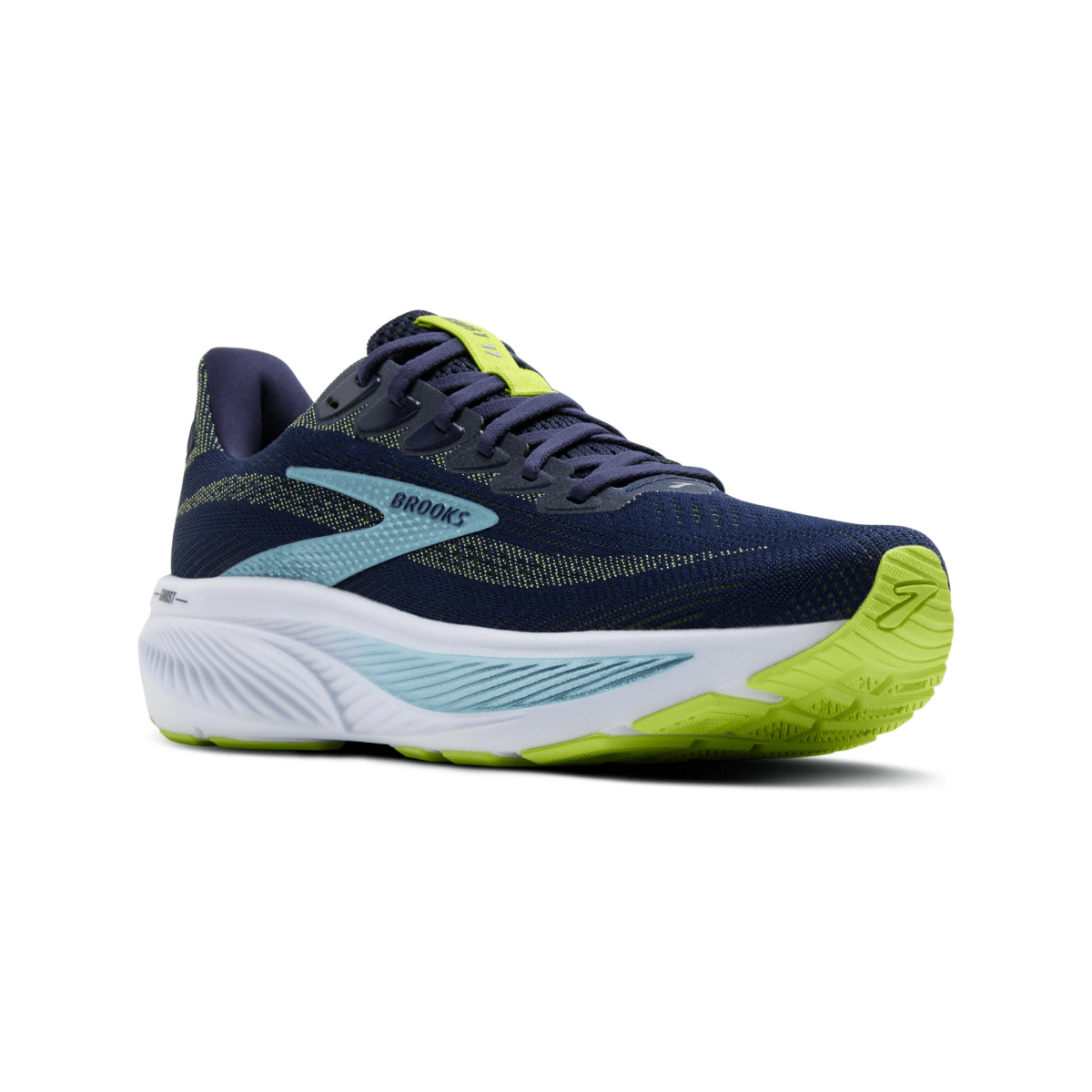 Brooks Men's Ghost 17 Peacoat/Lime/Blue