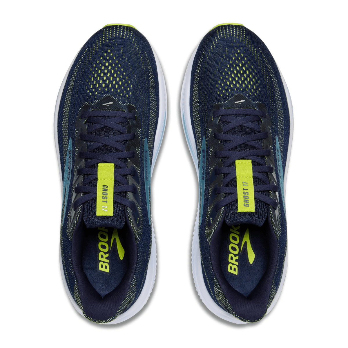 Brooks Men's Ghost 17 Peacoat/Lime/Blue