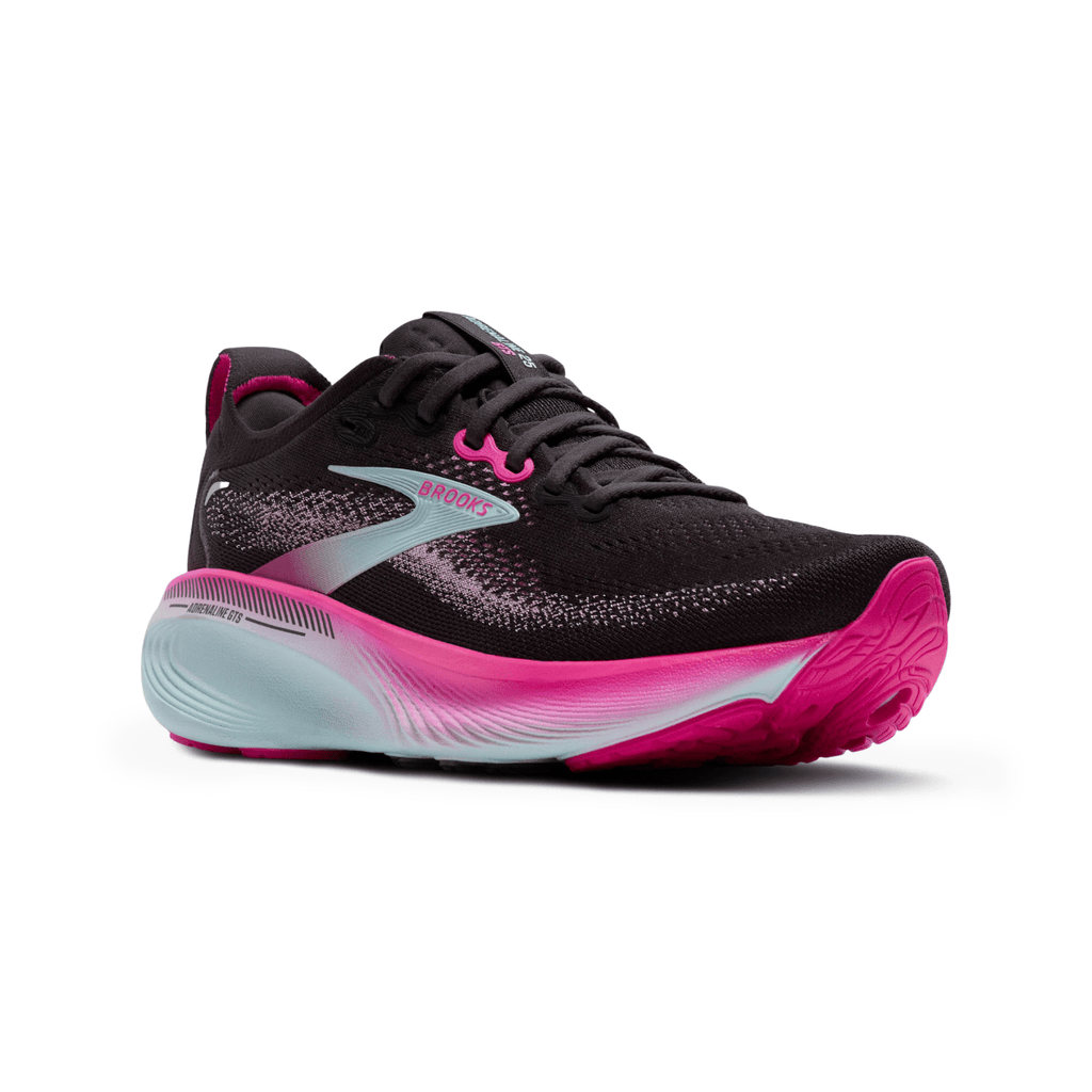 Brooks Women's Adrenaline GTS 25 Black/Cyber Pink/Iced Aqua