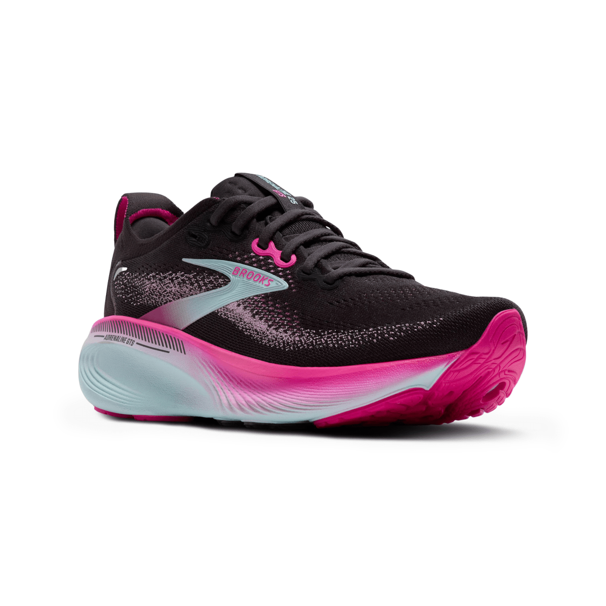 Brooks Women's Adrenaline GTS 25 Black/Cyber Pink/Iced Aqua