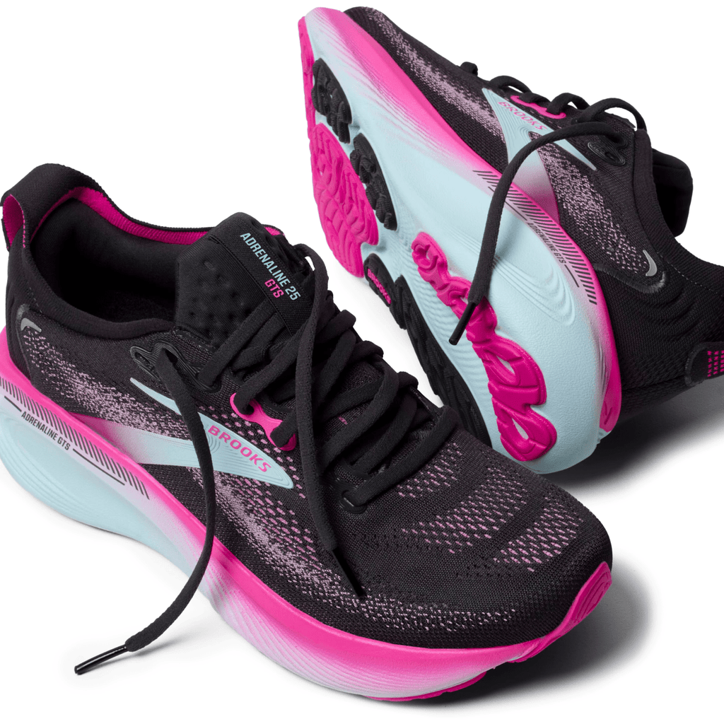 Brooks Women's Adrenaline GTS 25 Black/Cyber Pink/Iced Aqua