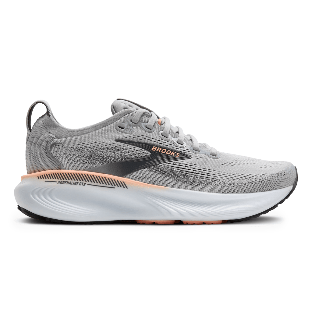 Brooks Women's Adrenaline GTS 25 Grey/Blackened Pearl/Coral