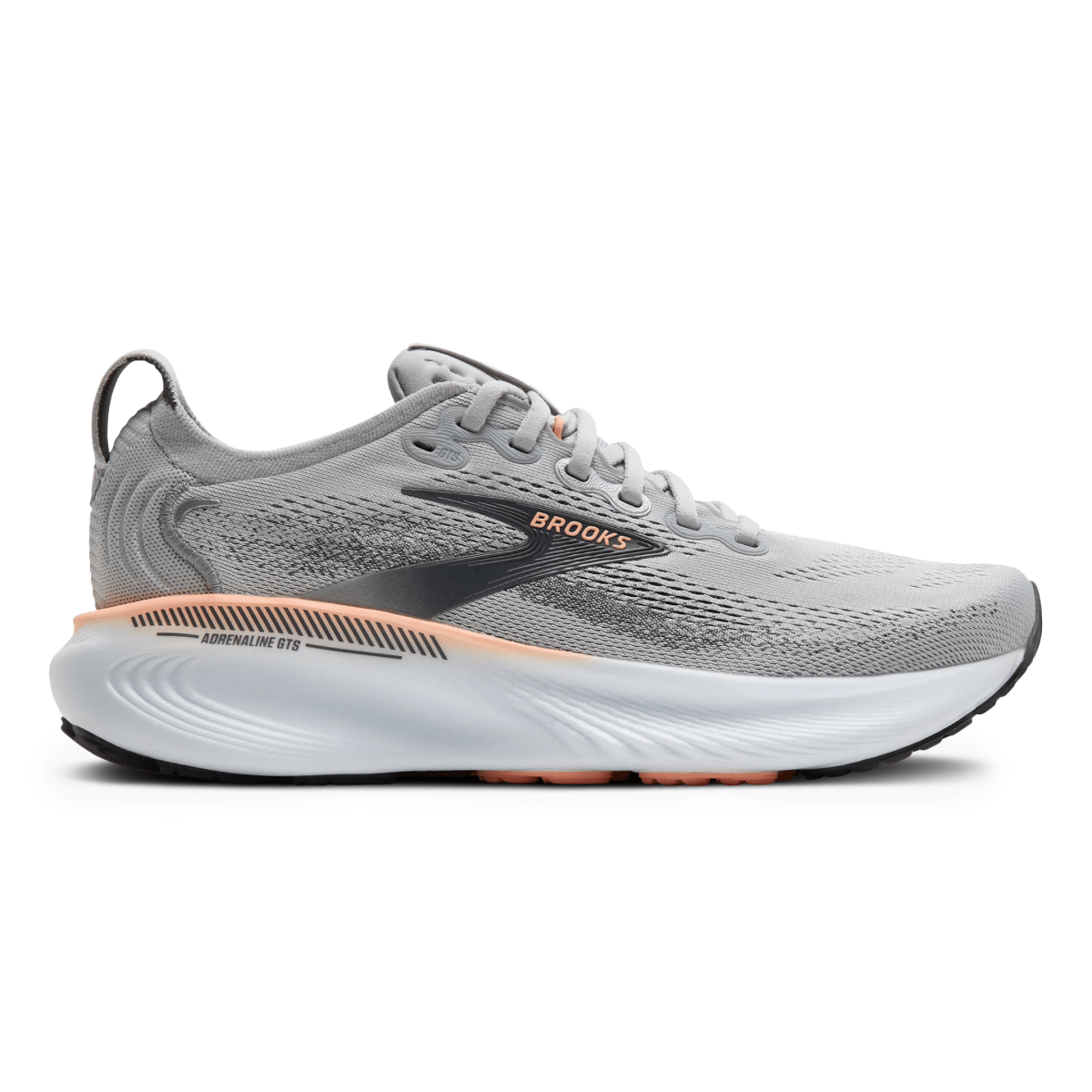 Brooks Women's Adrenaline GTS 25 Grey/Blackened Pearl/Coral