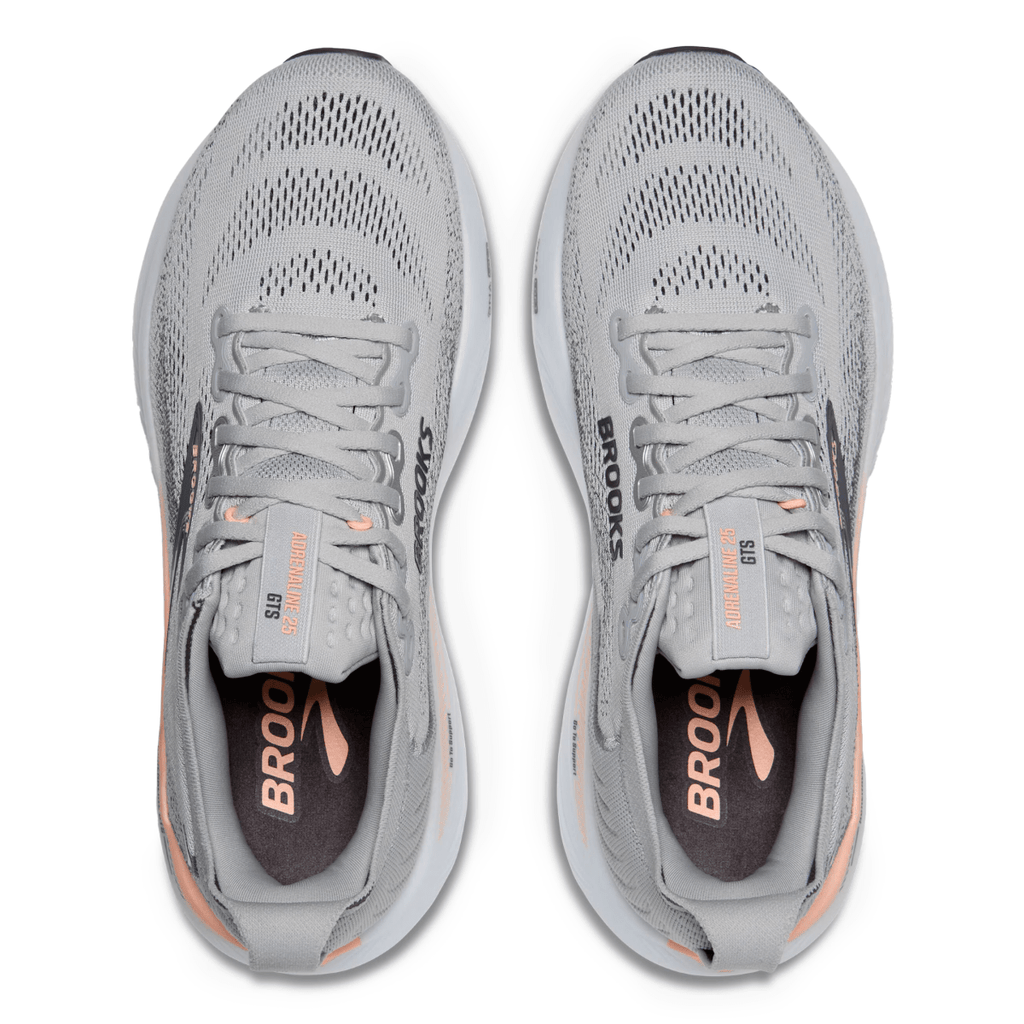 Brooks Women's Adrenaline GTS 25 Grey/Blackened Pearl/Coral