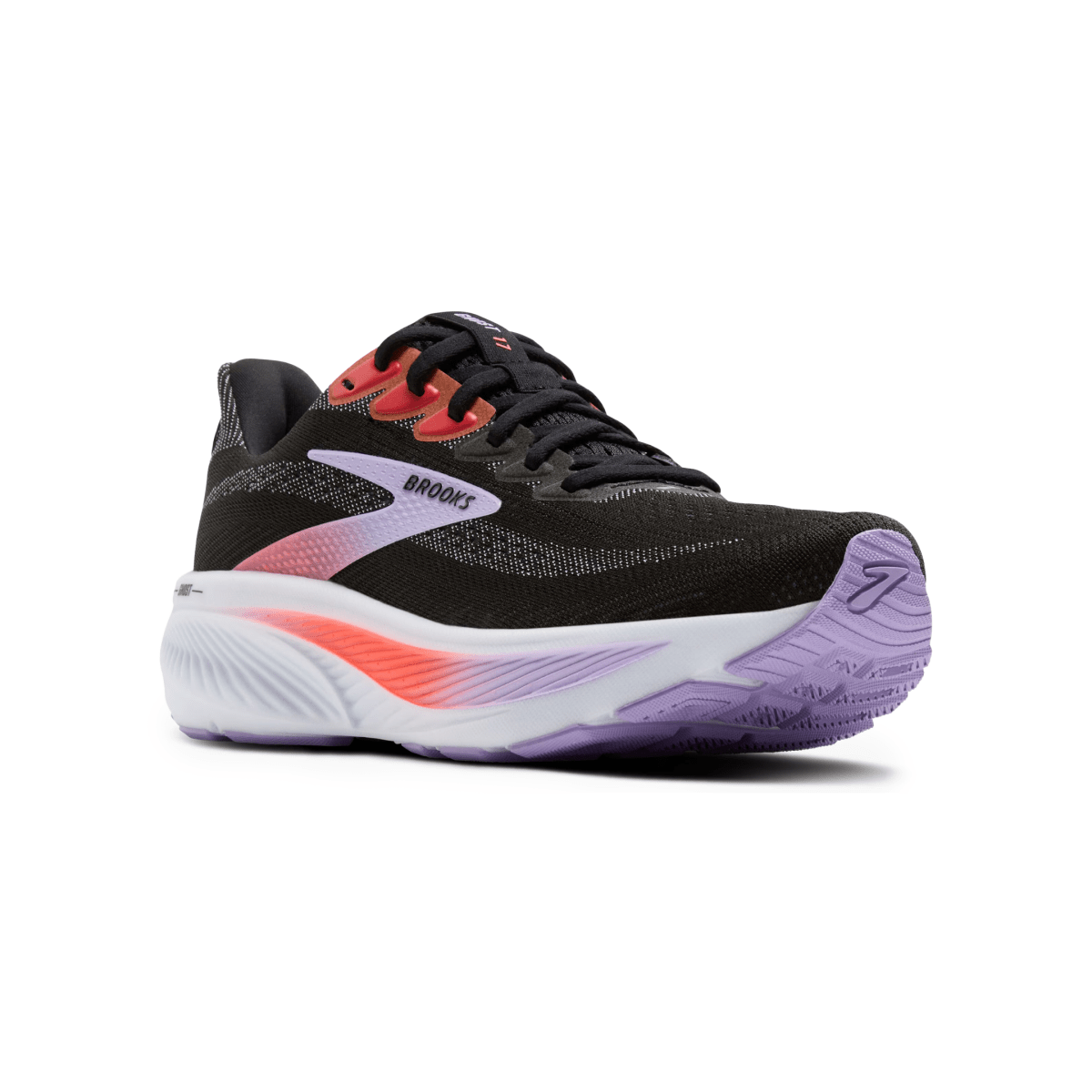 Brooks Women's Ghost 17 Black/Purple/Coral