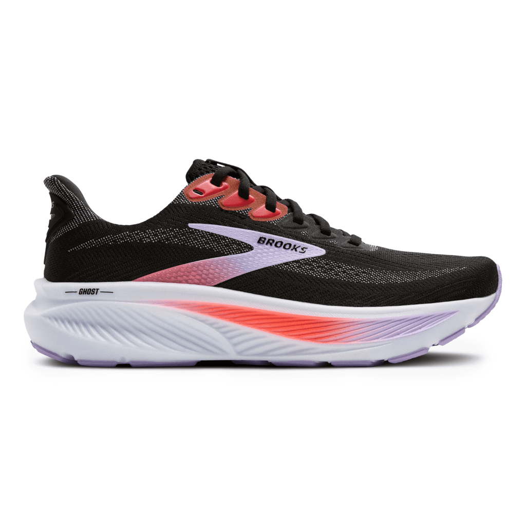 Brooks Women's Ghost 17 Black/Purple/Coral