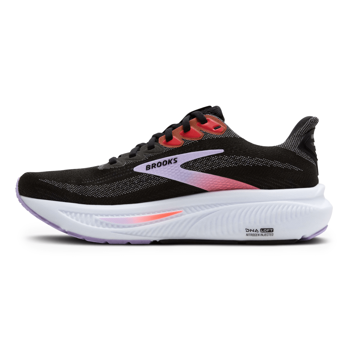 Brooks Women's Ghost 17 Black/Purple/Coral