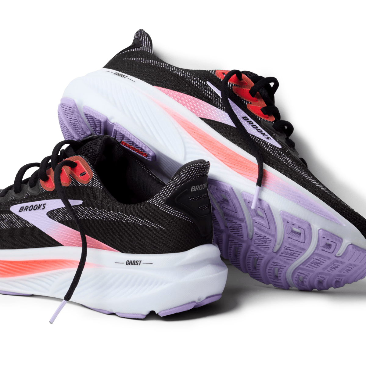 Brooks Women's Ghost 17 Black/Purple/Coral