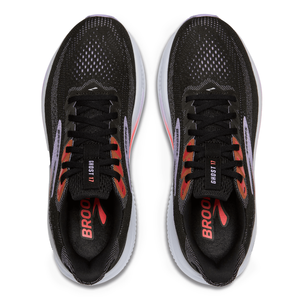 Brooks Women's Ghost 17 Black/Purple/Coral