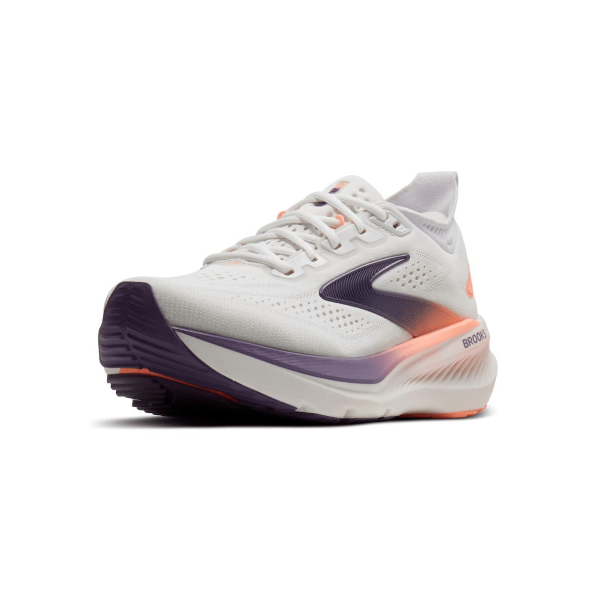 Brooks Women's Glycerin 23 White/Mulled Grape/Clear