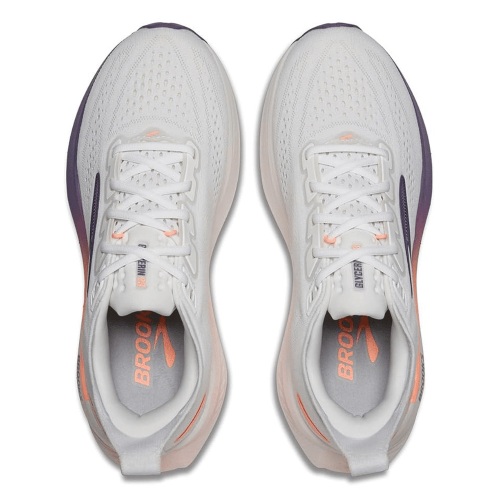 Brooks Women's Glycerin 23 White/Mulled Grape/Clear