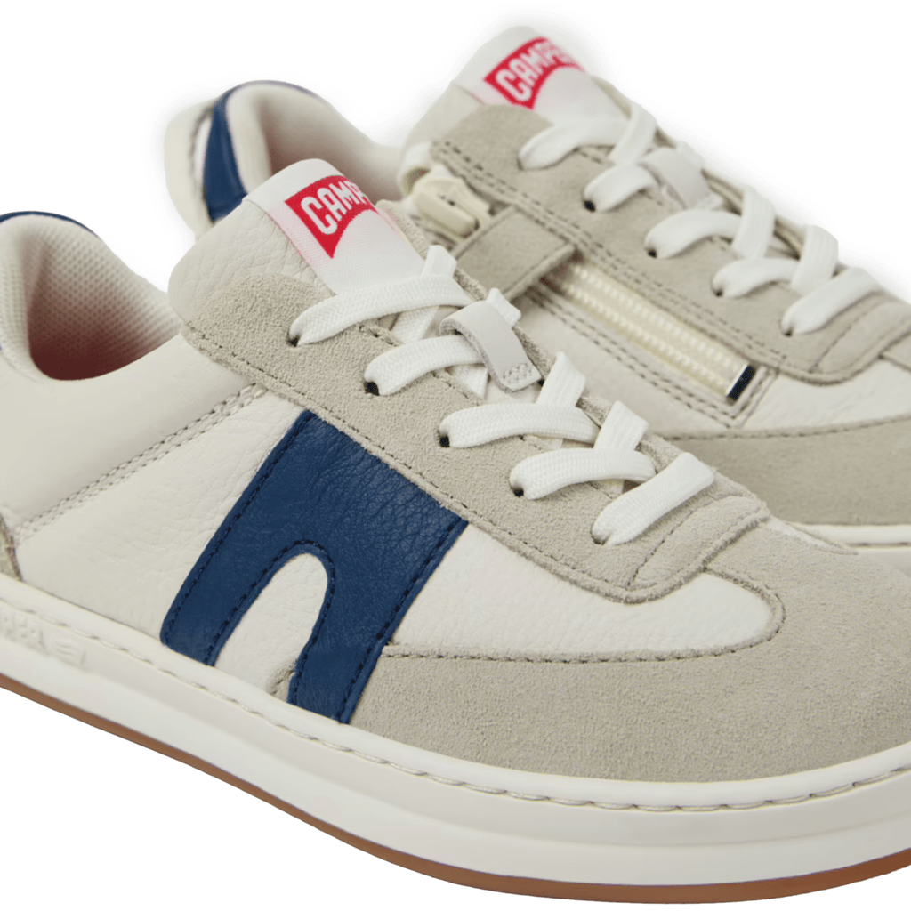 Camper Boys Runner White/Blue Nubuck