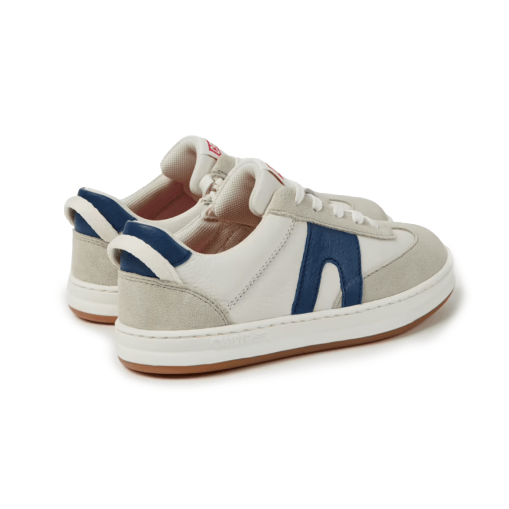 Camper Boys Runner White/Blue Nubuck