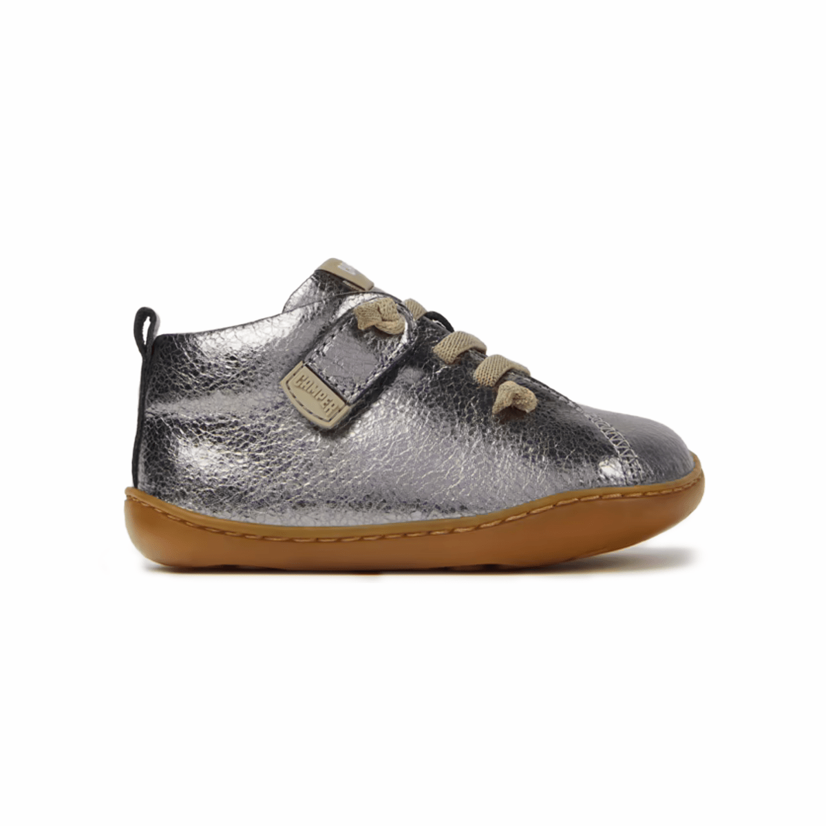 Camper Toddlers (Sizes 21-23) Peu Cami Silver Leather