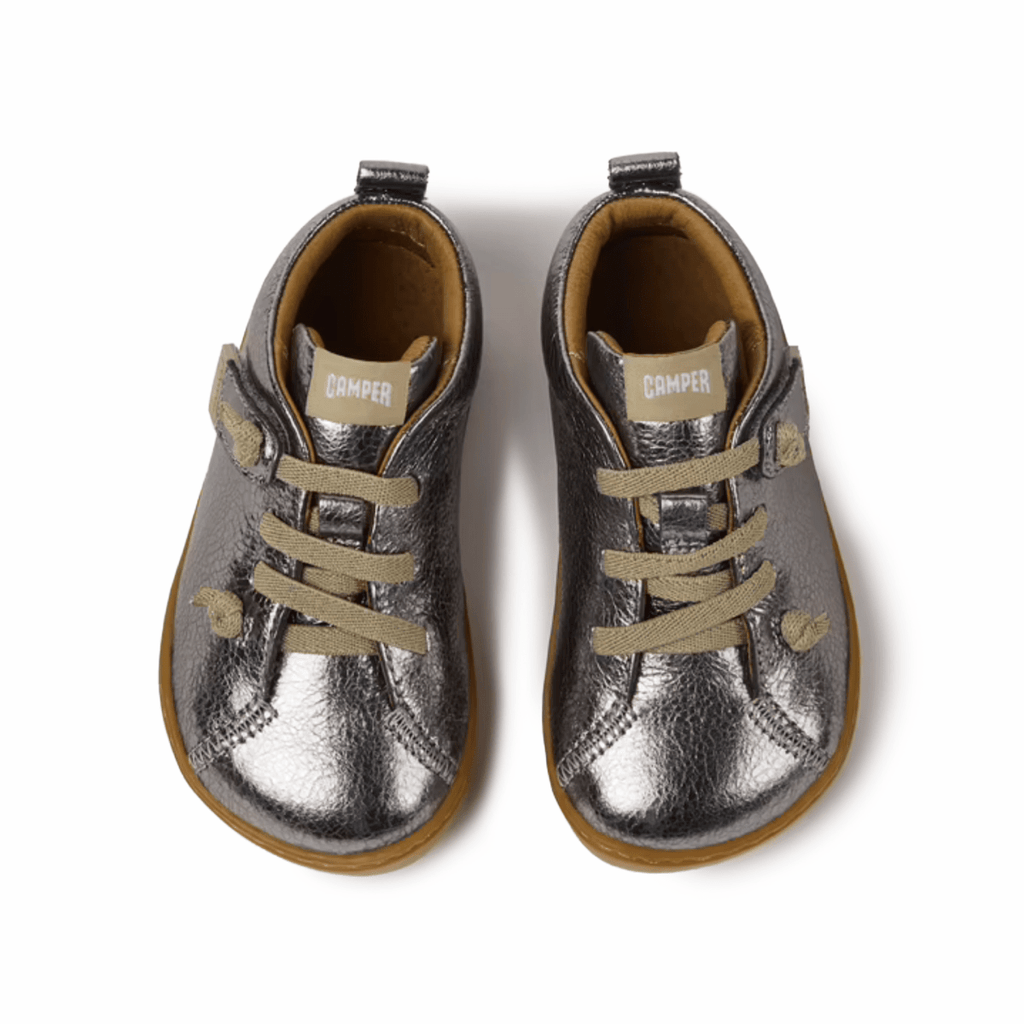 Camper Toddlers (Sizes 21-23) Peu Cami Silver Leather
