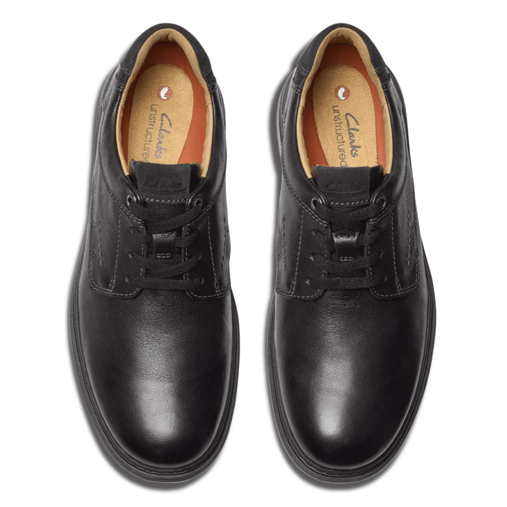Clarks Men's Un Briley Pace Black Leather