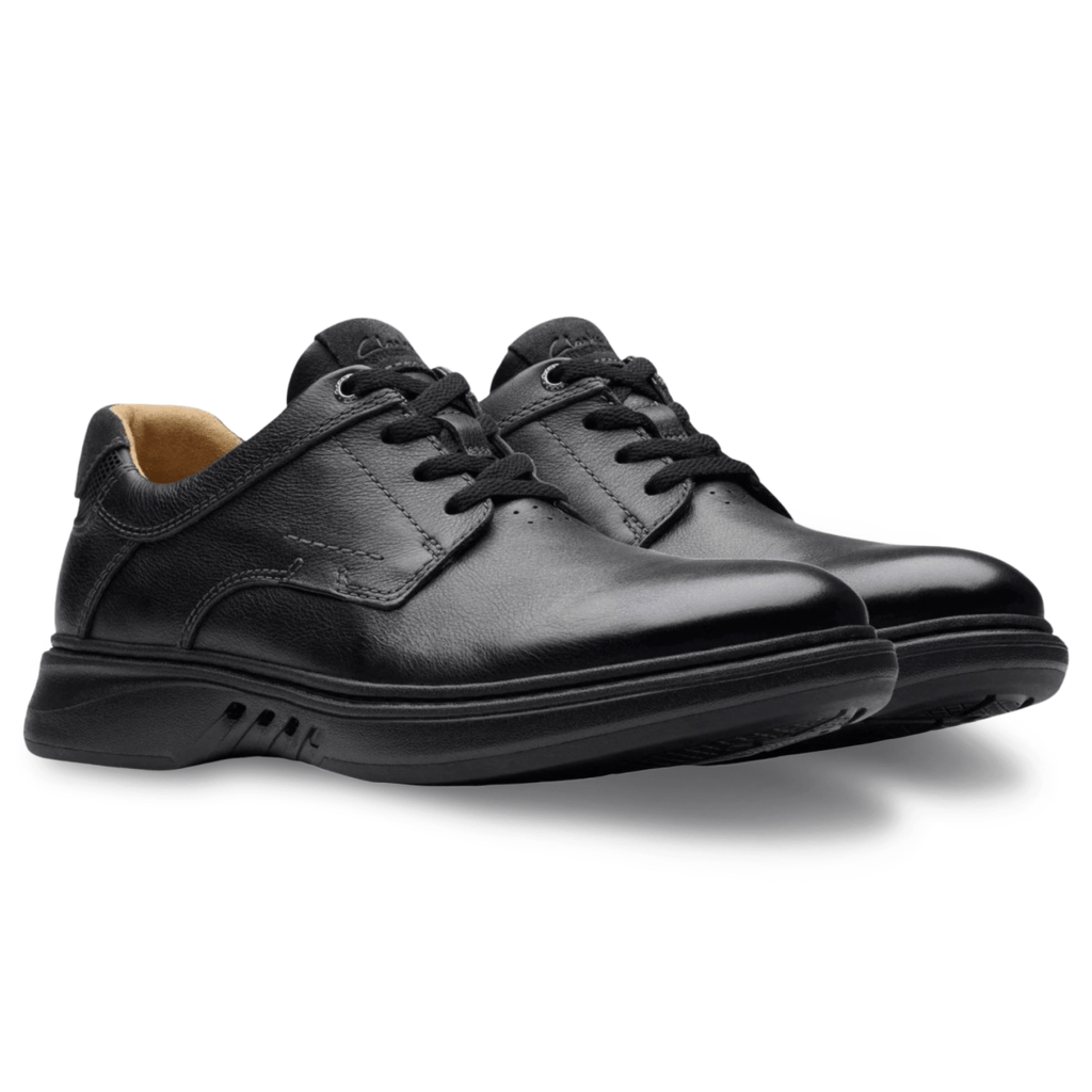 Clarks Men's Un Briley Pace Black Leather