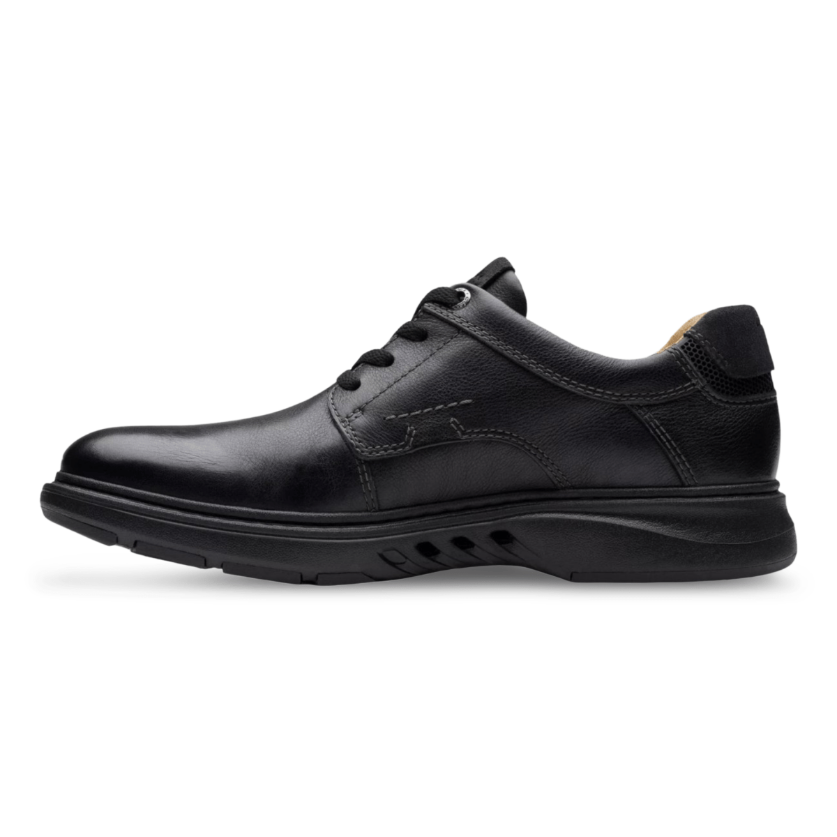 Clarks Men's Un Briley Pace Black Leather