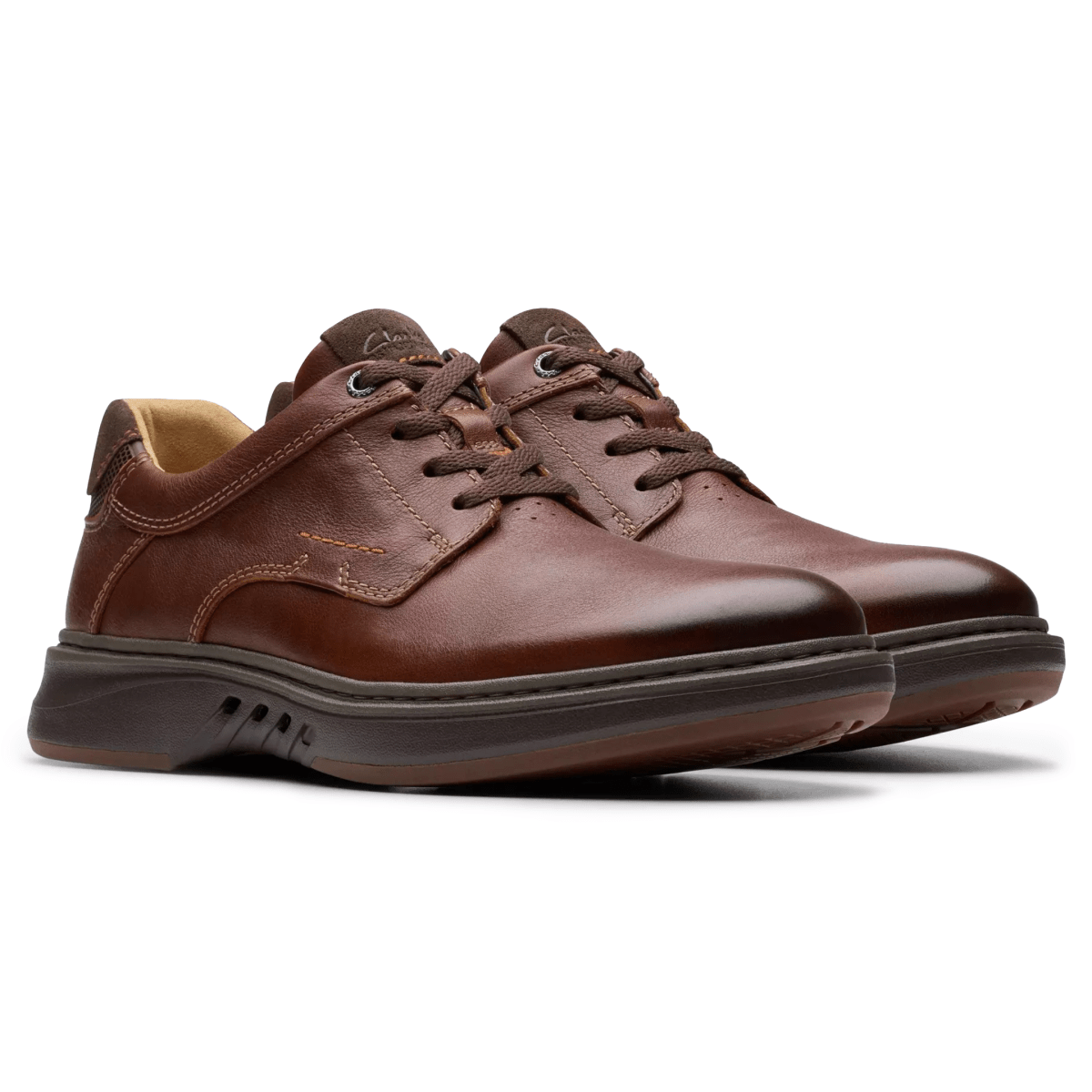 Clarks Men's Un Briley Pace Tan Leather