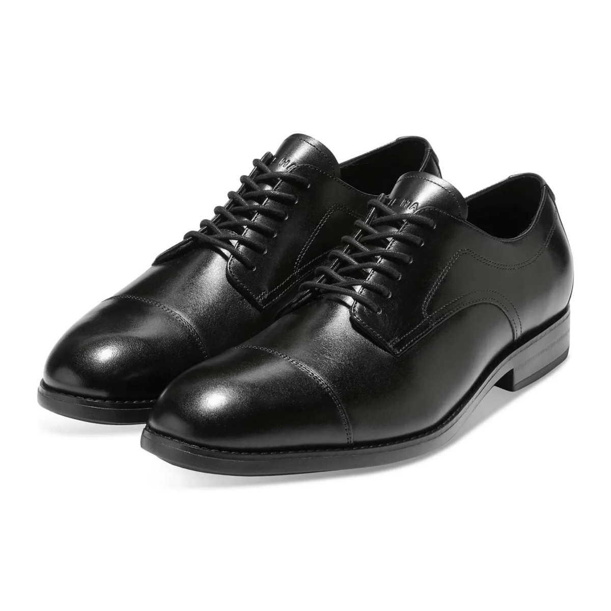 Cole Haan Men's Harmon Grand Cap Toe Oxford Black Leather