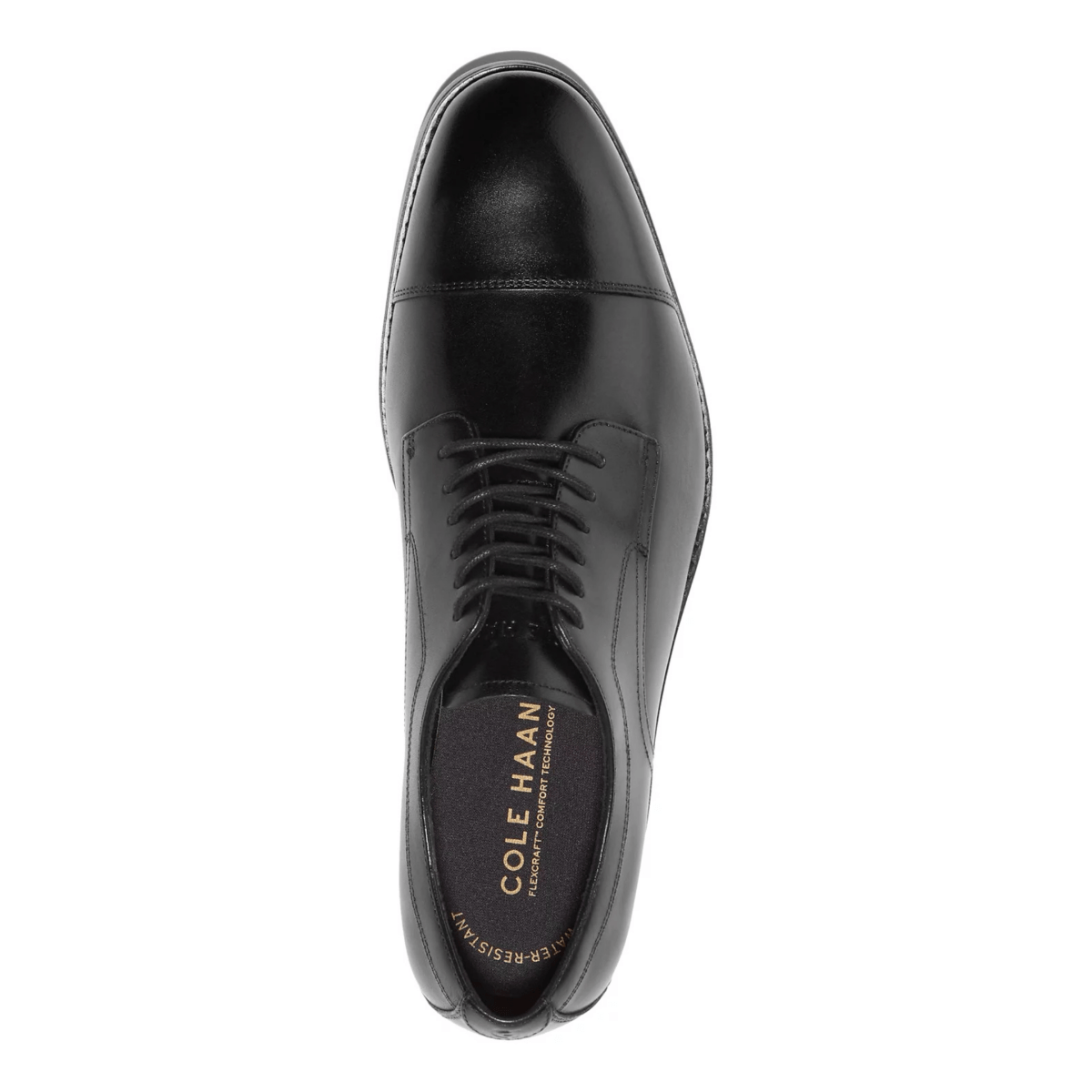 Cole Haan Men's Harmon Grand Cap Toe Oxford Black Leather