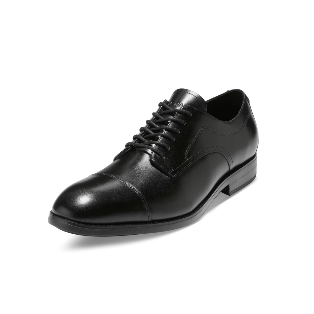 Cole Haan Men's Harmon Grand Cap Toe Oxford Black Leather