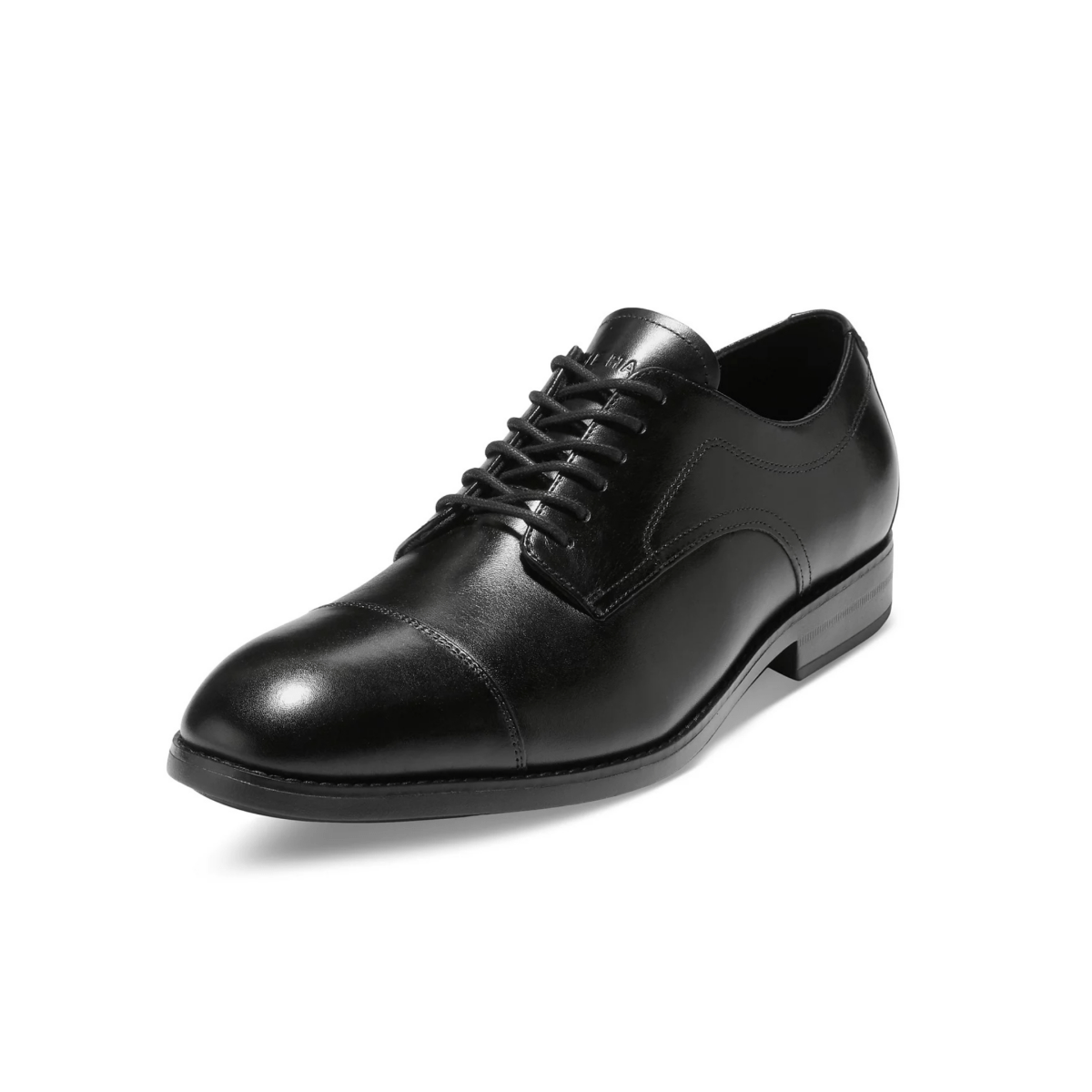 Cole Haan Men's Harmon Grand Cap Toe Oxford Black Leather