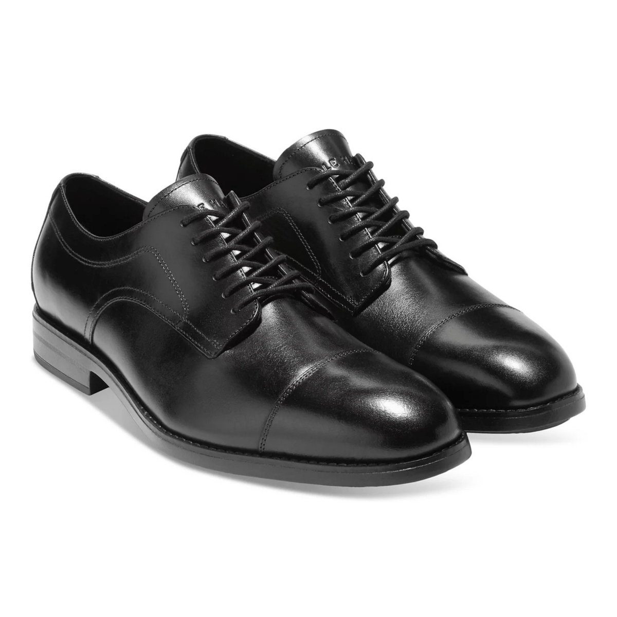 Cole Haan Men's Harmon Grand Cap Toe Oxford Black Leather