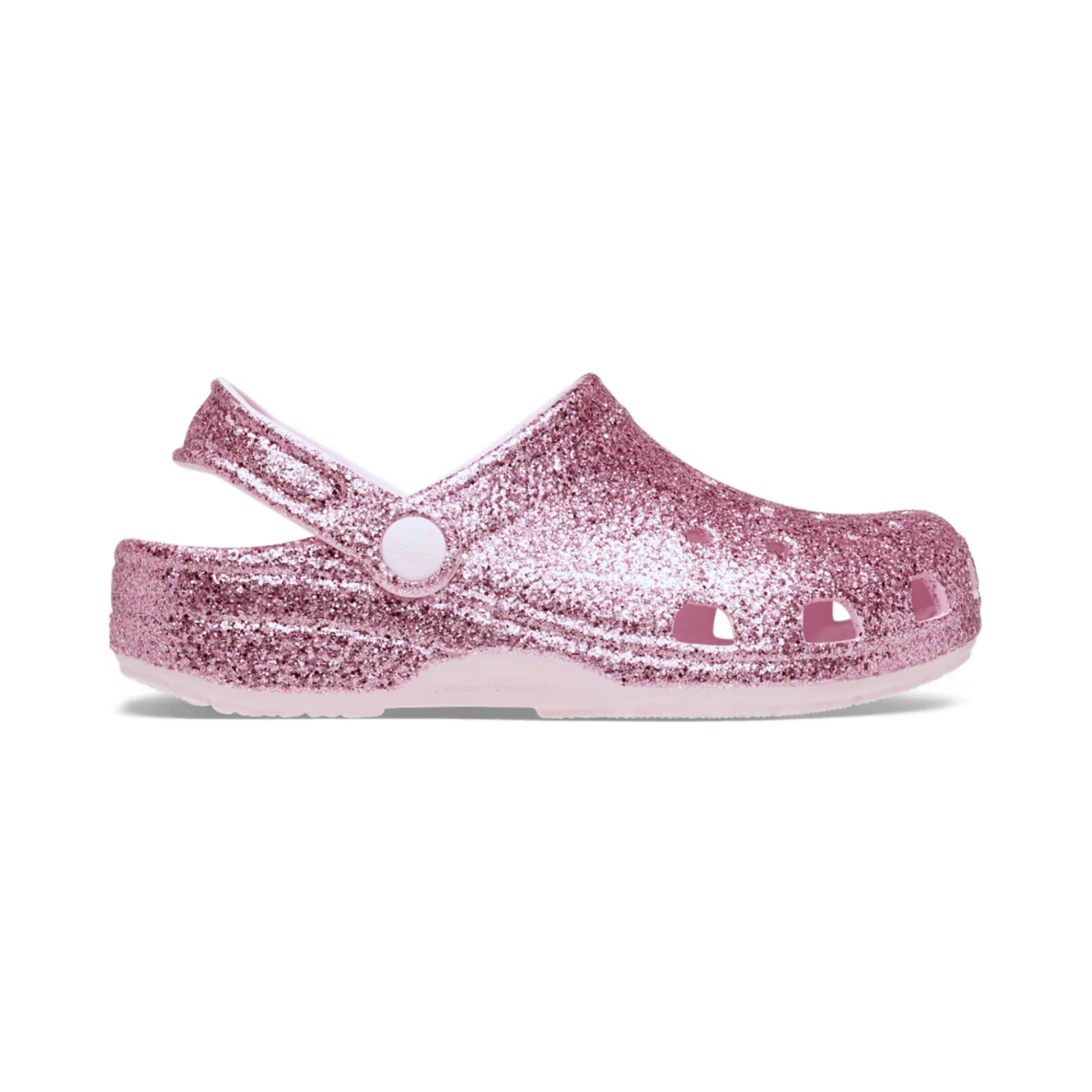 Crocs Kids Classic Chunky Glitter Clog Pink Milk