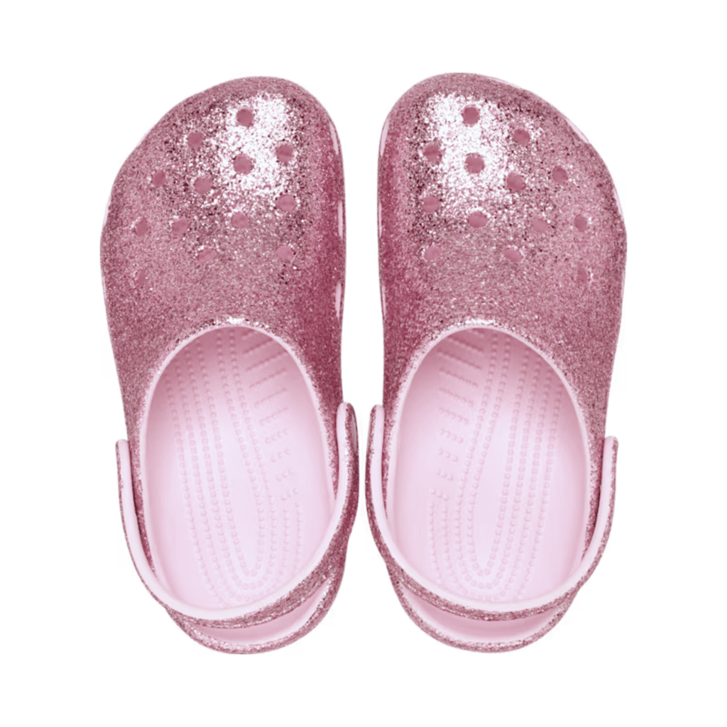 Crocs Kids Classic Chunky Glitter Clog Pink Milk