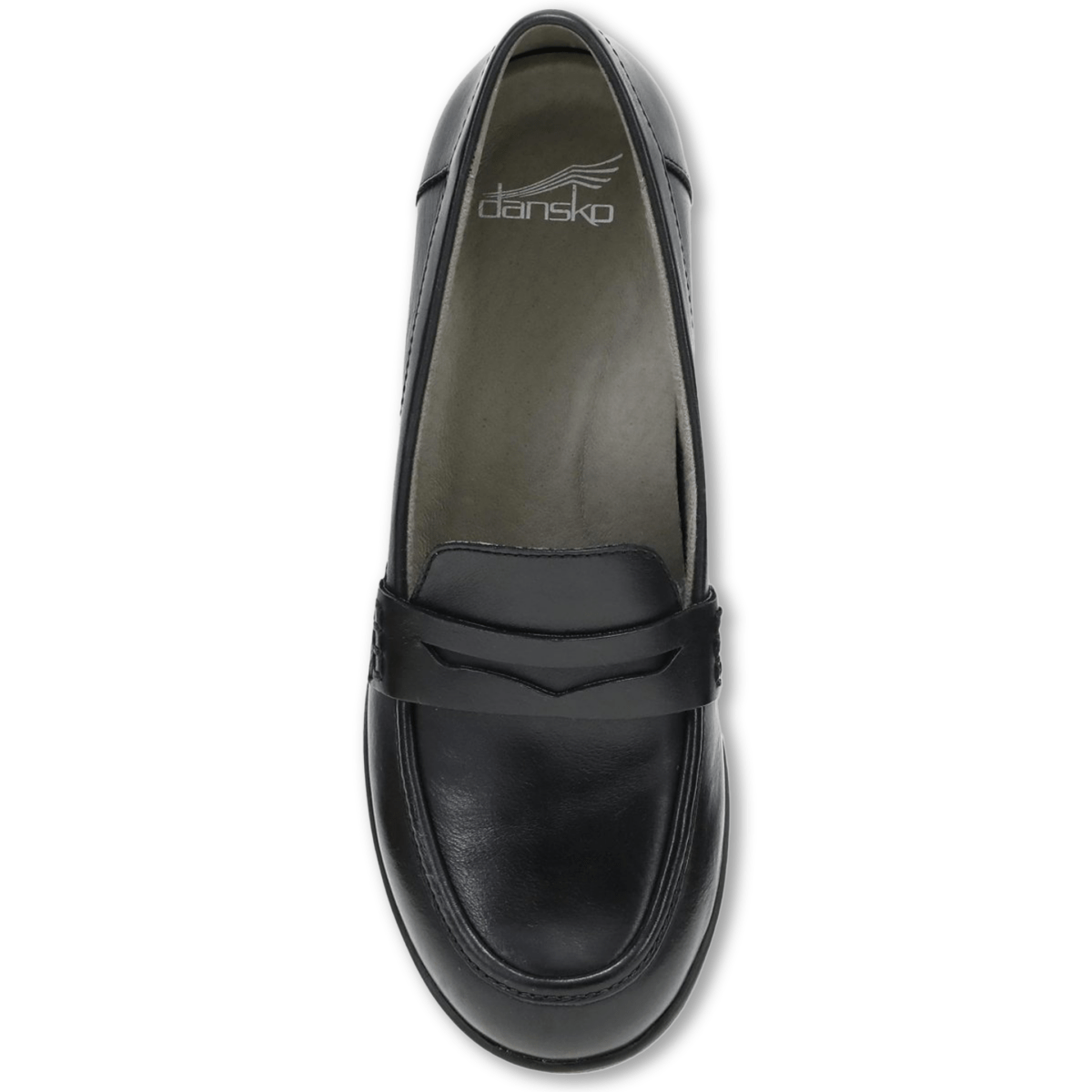 Dansko Women's Danica Black Waterproof Burnished Loafer