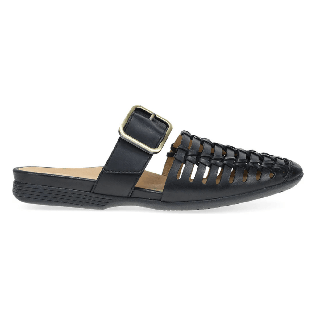 Dansko Women's Leilani Black Burnished Nappa Mule