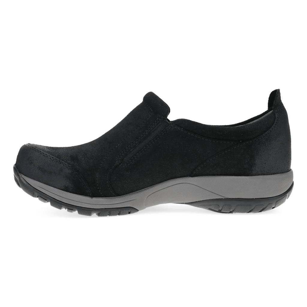 Dansko Women's Pippy Black Burnished Suede Waterproof