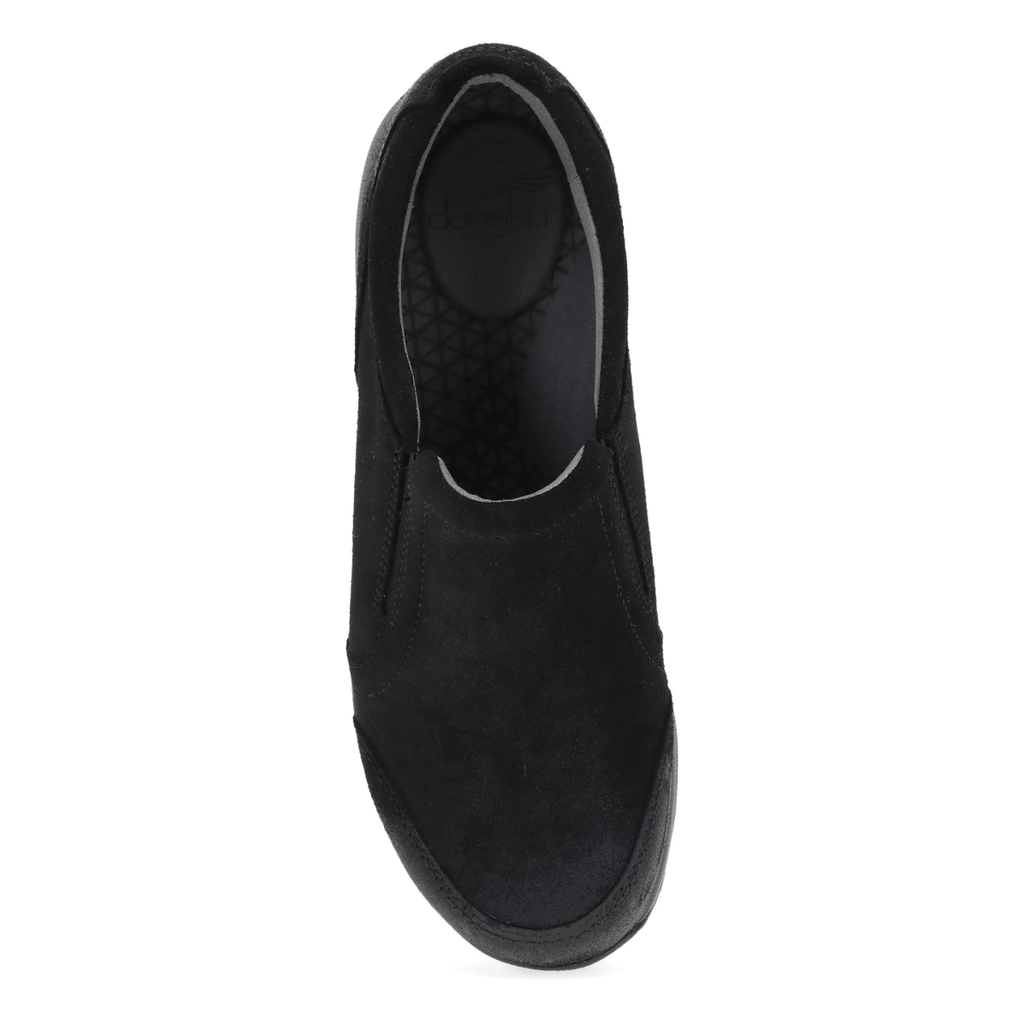 Dansko Women's Pippy Black Burnished Suede Waterproof