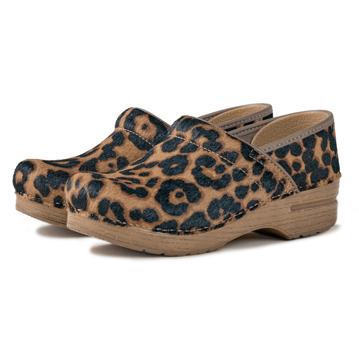 Dansko Women's Professional Leopard Haircalf Clog