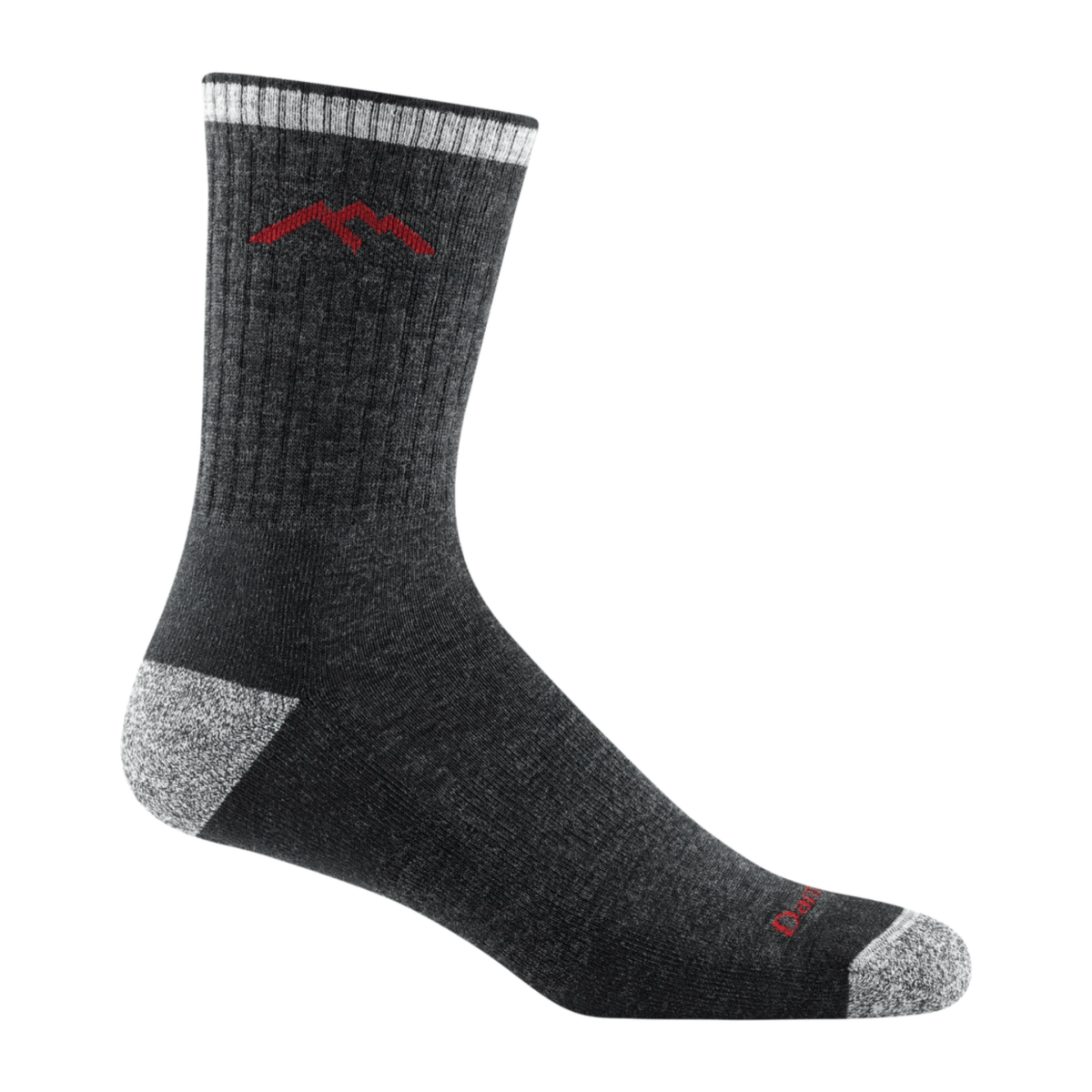 Darn Tough Men's Hiker Micro Crew Midweight Socks Black/Grey
