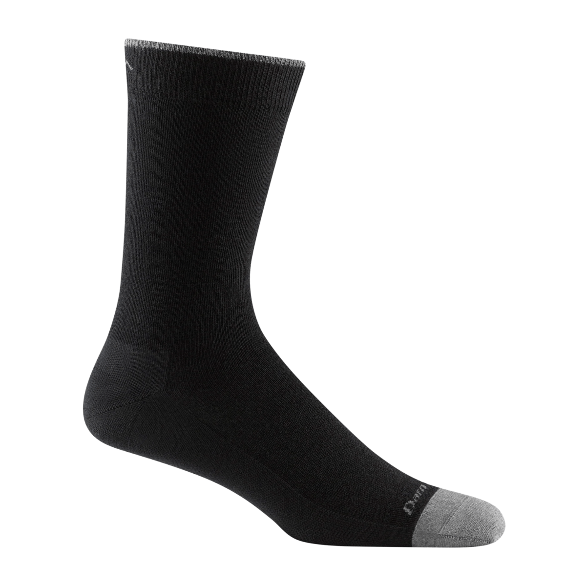 Darn Tough Men's Solid Crew Lightweight Socks Black/Grey
