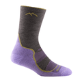 Darn Tough Women's Light Hiker Micro Crew Lightweight Socks Taupe/Purple