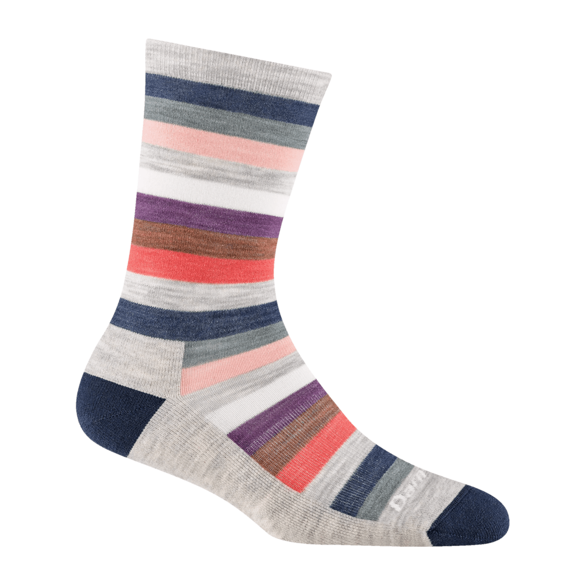 Darn Tough Women's Mystic Stripe Crew Lightweight Socks Ash
