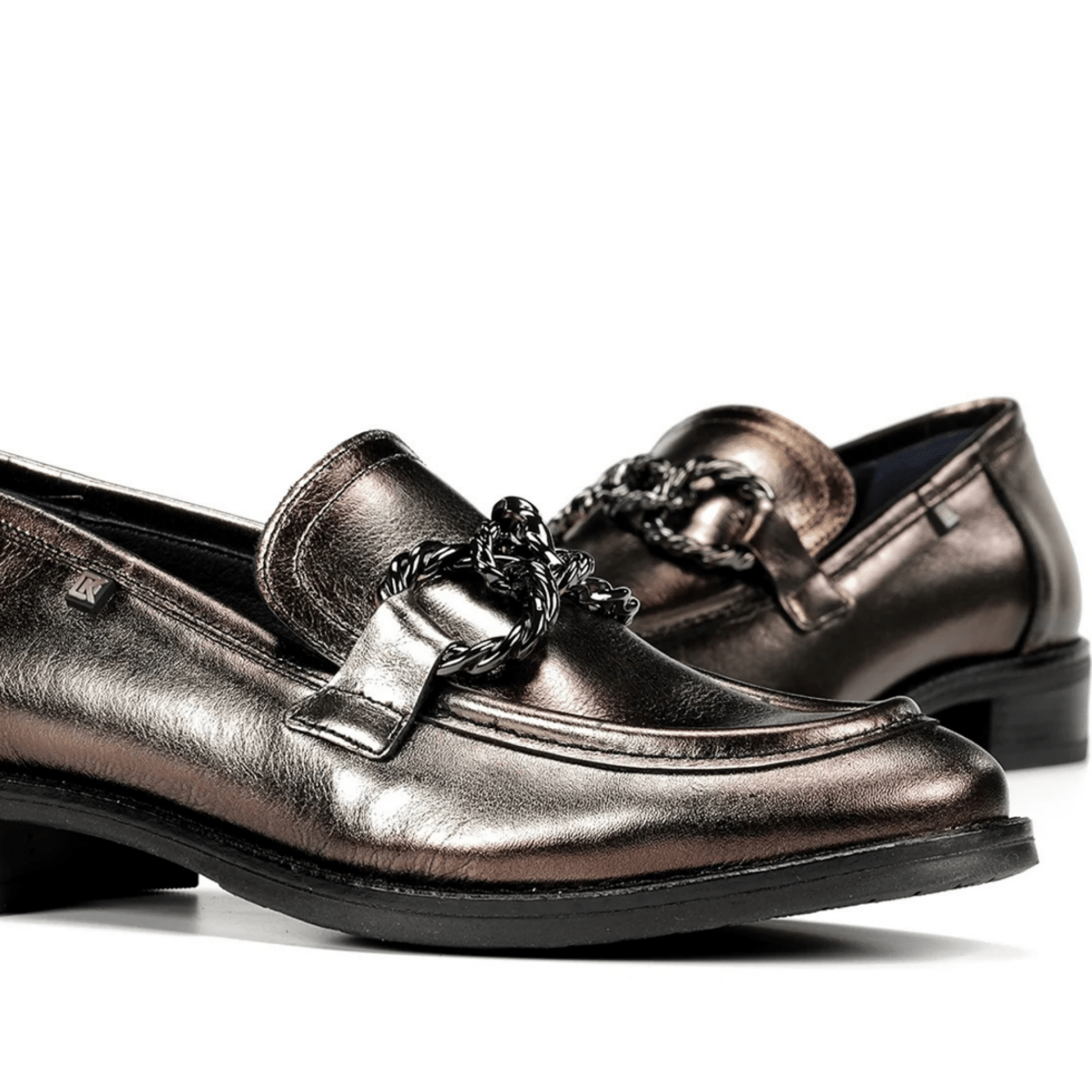Dorking Women's Harvard Silver Metallic Laminado