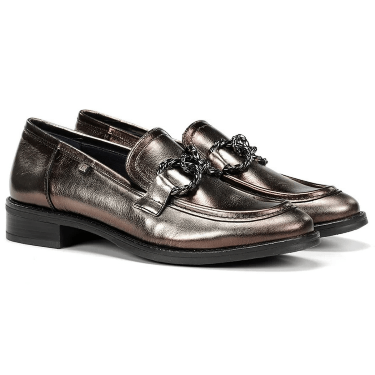Dorking Women's Harvard Silver Metallic Laminado