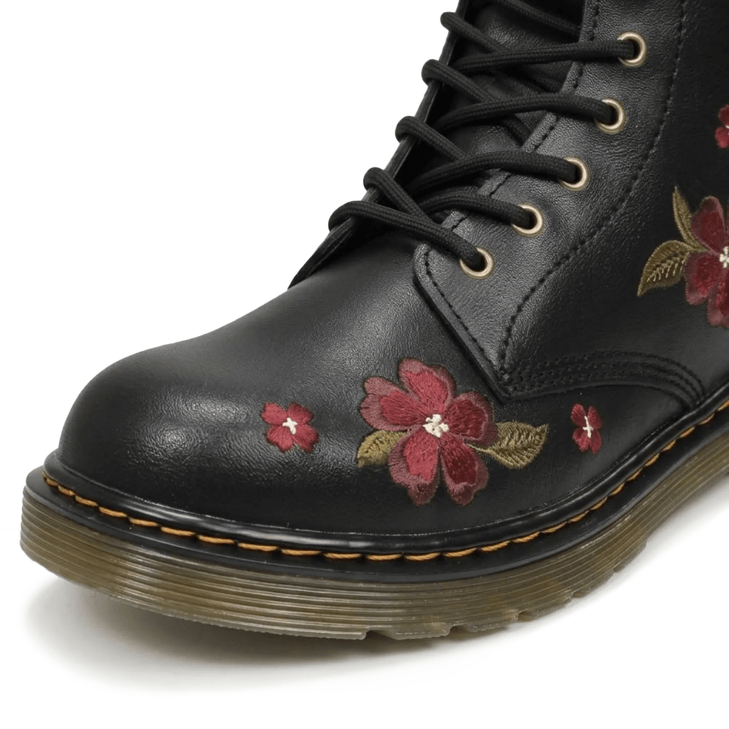 Dr. Martens Kids 1460 Pascal Black Autumn Floral Leather