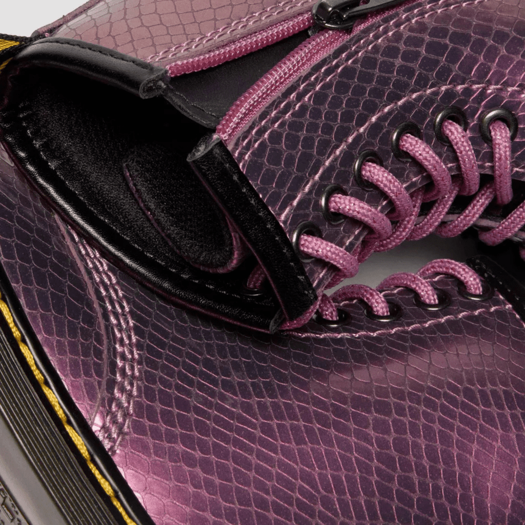 Dr. Martens Kids (Preschool) 1460 Copper-Pink Shift Reptile Leather