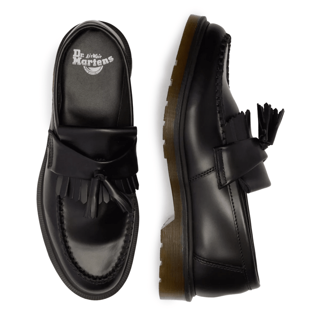 Dr. Martens Men's Adrian Black Smooth Leather