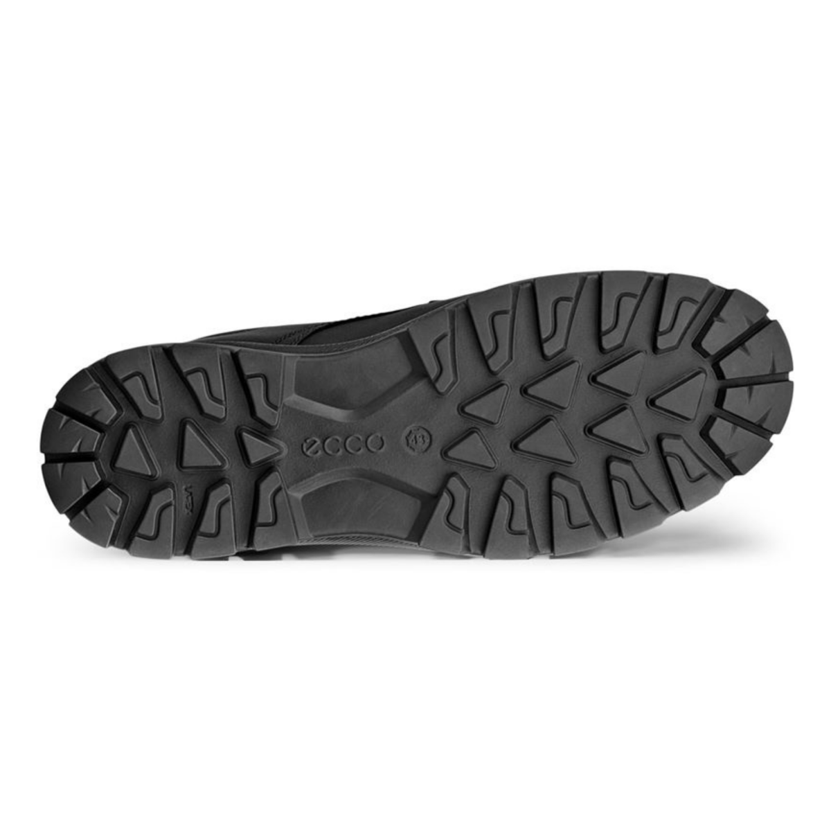 Ecco Men's Rugged Track Plain Toe Low Black Leather Waterproof