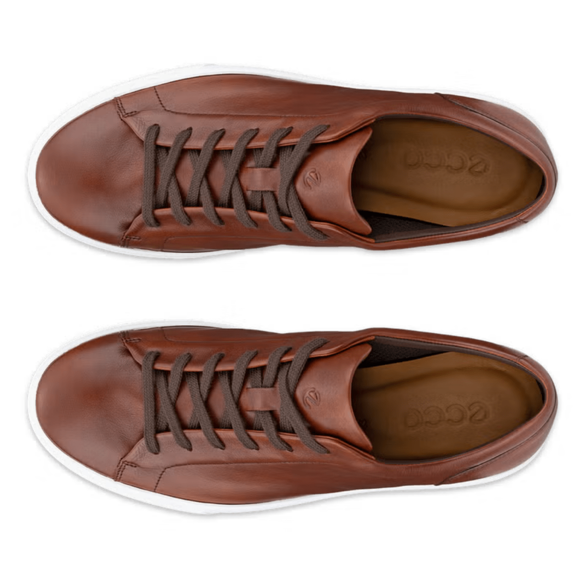 Ecco Men's Soft 10 Sneaker Cognac Leather