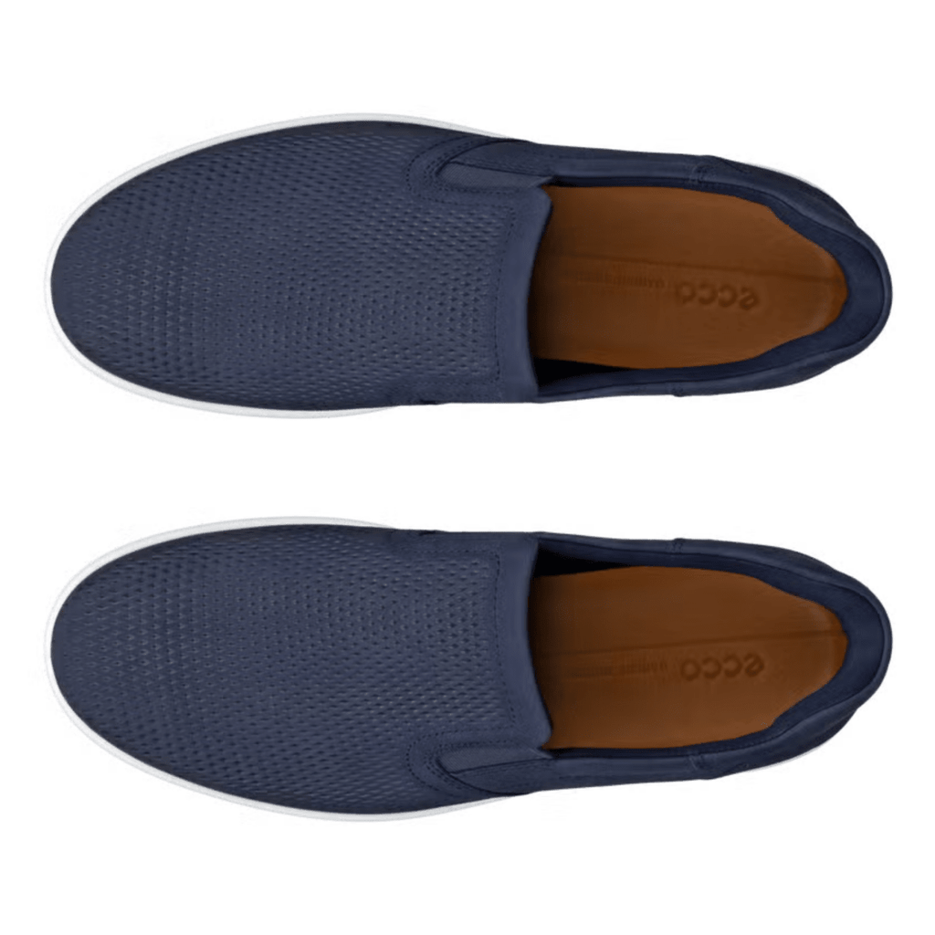 Ecco Men's Soft 7 Slip-On Marine Nubuck